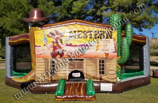 Western village 20 x 20 Bounce House Rental Phoenix Arizona